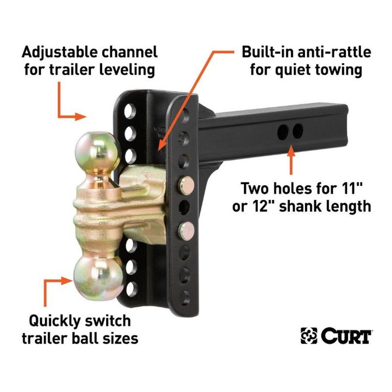 ONE MOUNT DUAL BALL  ADJ HITCH